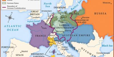 Kaart van Wenen in europa