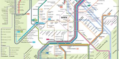 De S-bahn Wien kaart bekijken
