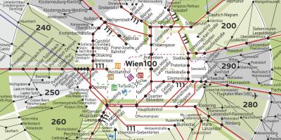 Wien zone 100-kaart