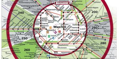 Wien 100 zone kaart