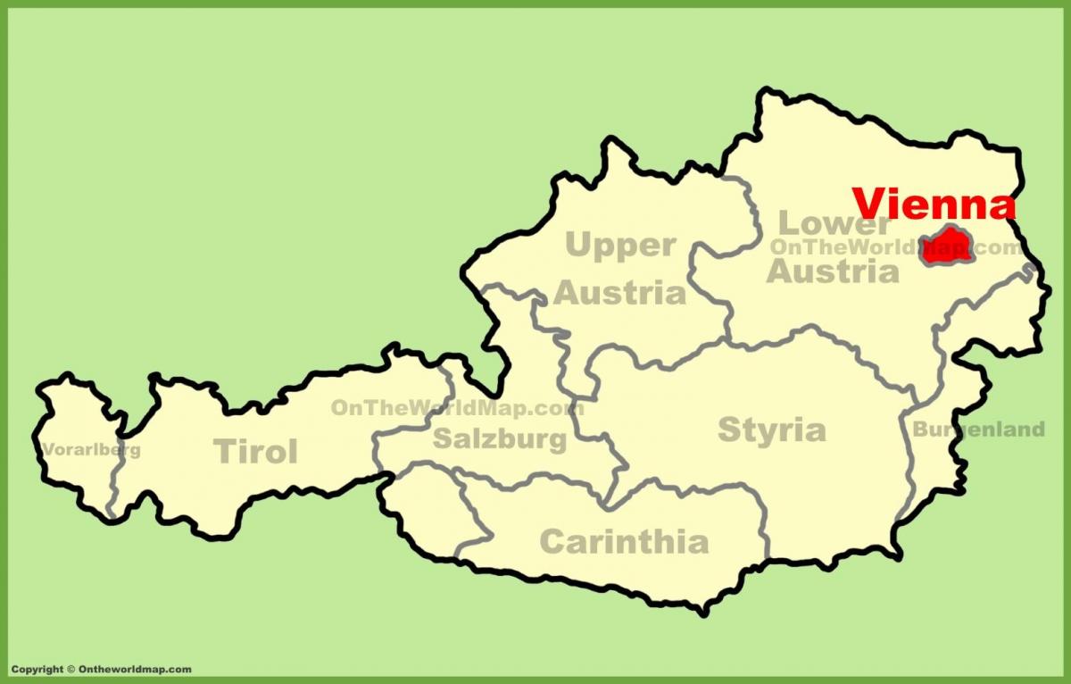 Kaart van Wenen locatie