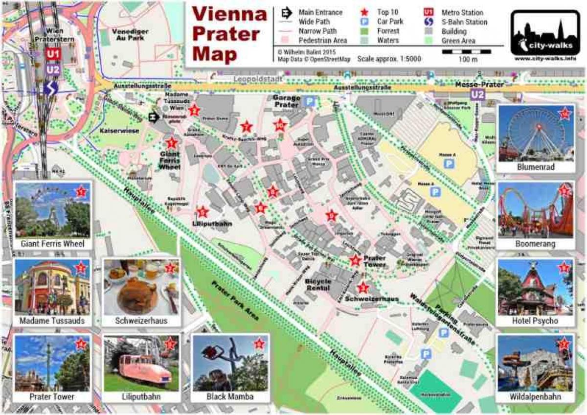 Kaart van Wenen park-and-ride