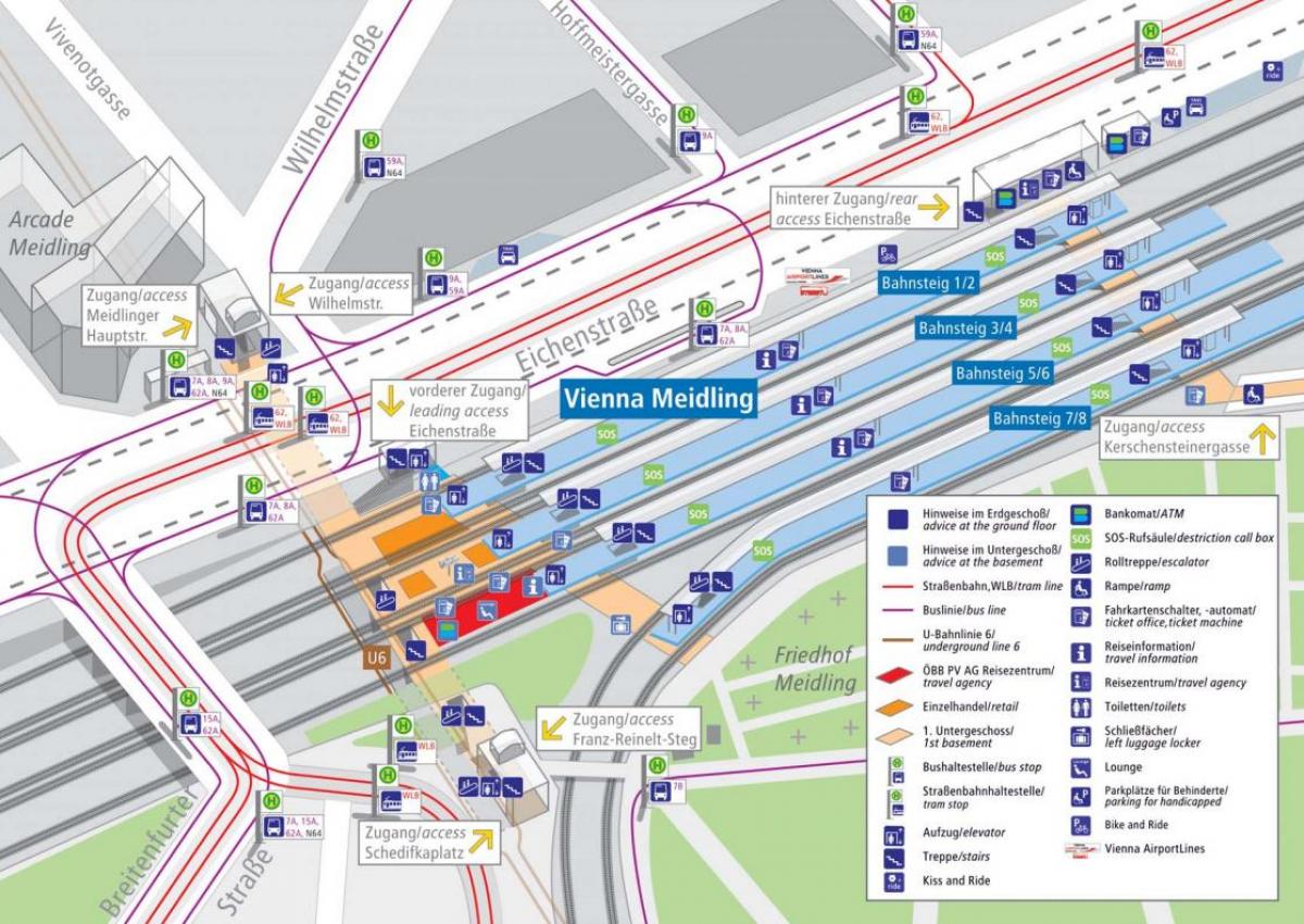 train stations in Wenen Oostenrijk kaart