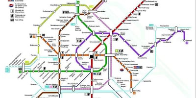 Metrostation Vienna kaart